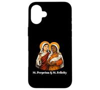 Carcasa para iPhone 16 Plus Cita inspiradora de Santa Perpetua y Felicidad Mártires