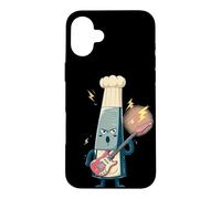 Carcasa para iPhone 16 Plus Cocinero Divertido con Guitarra eléctrica para Amantes del Rock y la Cocina