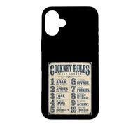 Carcasa para iPhone 16 Plus Cockney Rules Londres Rhyming Slang