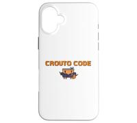 Carcasa para iPhone 16 Plus 【Code DE CROUTO】 Herramienta de Ilustración de AI Agente de IA Ejecución Binario Hacker Dot Gake GPT