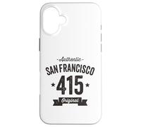 Carcasa para iPhone 16 Plus Código de área 415 San Francisco Envejecido auténtico