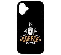 Carcasa para iPhone 16 Plus Coffee Powers Funny Cafeine Baristas Coffee Lover