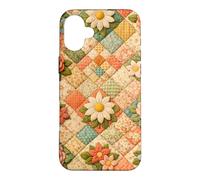 Carcasa para iPhone 16 Plus Colcha Vintage Floral Patchwork Cottagecore Abuela Encantador