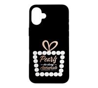 Carcasa para iPhone 16 Plus Collar de Perlas Clase Lady Pearls Are Always Approappropriate