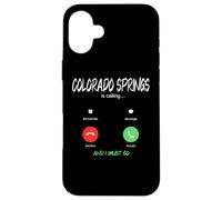 Carcasa para iPhone 16 Plus Colorado Springs está Llamando y Debo IR de Viaje