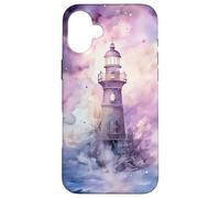 Carcasa para iPhone 16 Plus Colorful Lighthouse Decor For Women and Girls Who Love Ocean