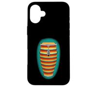 Carcasa para iPhone 16 Plus Colorido Arte de batería Conga para los Amantes de la música