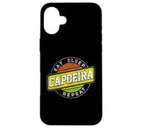 Carcasa para iPhone 16 Plus Comer Dormir Capoeira Repetir Danza Acrobacia Artes Marciales