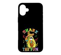 Carcasa para iPhone 16 Plus Comparte la Divertida Fiesta de Frutas y Frutas del Cinco de Mayo con Aguacate