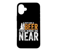 Carcasa para iPhone 16 Plus Cómprame una Cerveza El Fin es Casi Divertido Casarse Novio