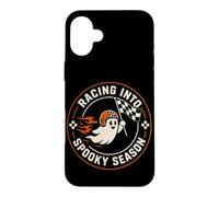 Carcasa para iPhone 16 Plus Conductor de Temporada Espeluznante Fantasma de Carreras de Halloween