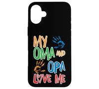 Carcasa para iPhone 16 Plus Convertirse en Abuelo y Abuela - Mis Abuelos me Quieren