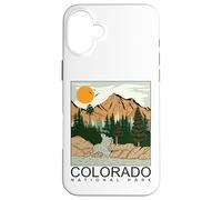 Carcasa para iPhone 16 Plus Cool Colorado The Rocky Mountains Illustration Graphic