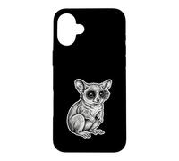 Carcasa para iPhone 16 Plus Cool Gálago Gafas Dibujo Bush Baby