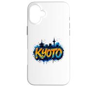 Carcasa para iPhone 16 Plus Cool Kyoto, Japón Graffiti Street Art Skyline