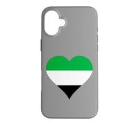 Carcasa para iPhone 16 Plus Corazón con los Colores de la Bandera de Extremadura