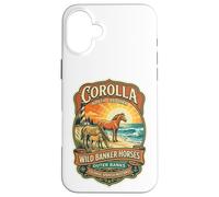 Carcasa para iPhone 16 Plus Corolla Wild Banker Caballos Carolina del Norte Outer Banks