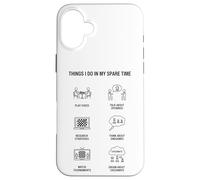 Carcasa para iPhone 16 Plus Cosas Que Hago en mi Tiempo Libre - Amante del ajedrez