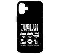 Carcasa para iPhone 16 Plus Cosas Que Hago en mi Tiempo Libre Funny Carguy Mechanic