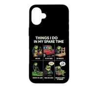Carcasa para iPhone 16 Plus Cosas Que Hago en mi Tiempo Libre Papá Humor asando a Funny Frog