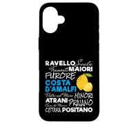 Carcasa para iPhone 16 Plus Costa d'Amalfi limón Italia Vintage Amalfi Coast Souvenir