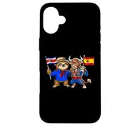 Carcasa para iPhone 16 Plus Costa Rica España Raíces Bandera Costarricense Español