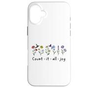 Carcasa para iPhone 16 Plus Count it All Joy of The Lord Christian Bible Verse James 1:2