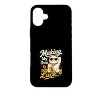 Carcasa para iPhone 16 Plus Creando Mi Propia Suerte - Gato de la Fortuna
