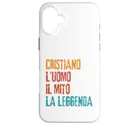 Carcasa para iPhone 16 Plus Cristiano L'Uomo Il Mito La Leggenda Festa di Compleanno