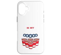 Carcasa para iPhone 16 Plus Cualquier Agujero es mi Objetivo: Juego de Fiesta Pong, Beirut Uni/College