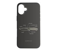 Carcasa para iPhone 16 Plus Cuchilla para fabricar Cuchillos, Hoja Anatomía Forge Smith