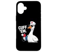 Carcasa para iPhone 16 Plus Cuff 'Em Goose Nurse ER Enfermería
