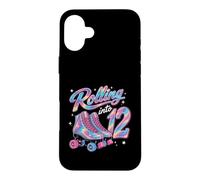 Carcasa para iPhone 16 Plus Cumpleañera en patín Que Cumple 12 años