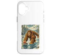 Carcasa para iPhone 16 Plus Curling Big Foot - Curling Player Rizador Deportivo de Invierno