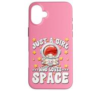 Carcasa para iPhone 16 Plus Cute Astronaut GNOME Graphic For Just A Girl Who Loves Space