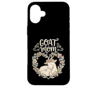 Carcasa para iPhone 16 Plus Cute Floral Goat Mom Homestead Farmer Mother