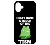 Carcasa para iPhone 16 Plus Cute Frog Toad Touch of The Tism Autism Awareness