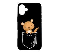 Carcasa para iPhone 16 Plus Cute Kawaii Mens Womens Kids Aussie Pocket Kangaroo Lover