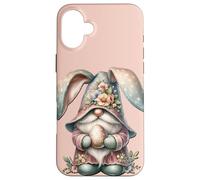 Carcasa para iPhone 16 Plus Cute Rabbit GNOME with Bunny Ears Hat For Women Girls Easter