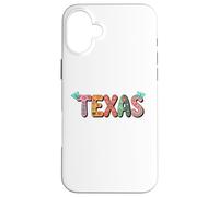 Carcasa para iPhone 16 Plus Cute Vintage Boho Texas State Floral Bubble Women and Girls