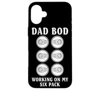 Carcasa para iPhone 16 Plus Dad BOD Working On My Six Pack Funny Drinking Team Beer