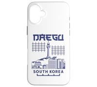 Carcasa para iPhone 16 Plus Daegu Vacation Holiday Bandera de Corea del Sur