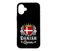 Carcasa para iPhone 16 Plus Danish Queen Denmark Flag Proud Danish Woman