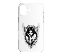 Carcasa para iPhone 16 Plus Dark Angel Gótico Mujer Alada Celestial Fantasía Arte
