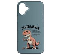 Carcasa para iPhone 16 Plus Darts Dinosaur Darts Jugador de Dardos Trex Lanzador de Dardos