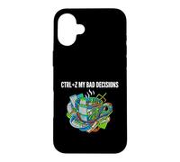 Carcasa para iPhone 16 Plus Data Analyst Funny Ctrl Z My Bad Decisions