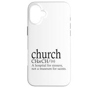 Carcasa para iPhone 16 Plus Definición de Iglesia Un Hospital para Pecadores Santos Fe Jesús