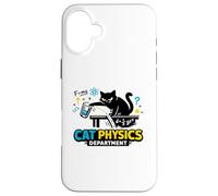 Carcasa para iPhone 16 Plus Departamento de Física de Gatos - Nerdy Cat Science