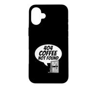 Carcasa para iPhone 16 Plus Developer Sysadmin Tech 404 Coffee Not Found Error