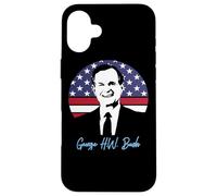 Carcasa para iPhone 16 Plus Día del Presidente George H.W. Bush 41er Presidente 1989-1993